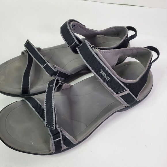 Women's TEVA Verra Sandal Black Gray Adjustable Straps Size 9 1006263 - Picture 2 of 8